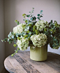 Hydrangea Mix - the olive tree shop mix of greens - our Hydrangea, Eucalyptus & Lady's Mantle: 