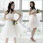 韩版婚纱小礼服 新款2012 新娘礼服短款公主伴娘裙抹胸连衣裙晚装-36.00 - 65.00