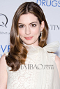 明星红毯秀上的新娘发型灵感：安妮·海瑟薇 (Anne Hathaway)