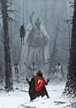 Starza, Jakub Rozalski : When you try to act like a real knight but you are savage inside... new painting from my ‘Wolfpack’ world... with a  Jurand, one of the main characters of the story! Soon more about this project, stay tuned!