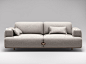 2 seater fabric sofa DUFFLE | 2 seater sofa - Bosc