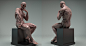 Male Écorché - Michelangelo's David, Kotaro Fukuda : Another pose version of ecorche project that I posted the other day.