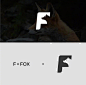 字母 logo 图形 f 狐狸