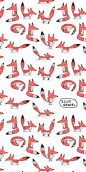 Elise Gravel illustration • foxes • fox • renard • orange • pattern • cute • art • drawing • fun • bichromia • 2 colors •