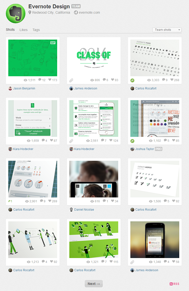 Dribbble - Evernote ...