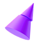 cone abstract 3d shape