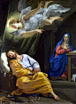 Philippe de Champaigne - The Dream of Saint Joseph; National Gallery, London, England; c.1642 - 1643