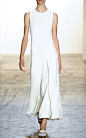 New York Fashion Week, preorder Wes Gordon Spring 2015 Runway Trunkshow Look 29 - Curved Pleat Long Dress