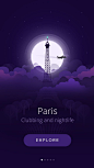 City At night  I chose this pattern due to the royal purple color and the scenery of Paris.: 