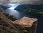 General 1280x1000 Preikestolen Norway Fjord clouds cliffs mountains sea green blue nature landscapes