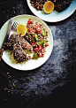 Grilled za'atar lamb with couscous salad