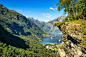 General 2048x1365 mountains rock Norway panorama fjord Alesund Geiranger Geirangerfjord river nature