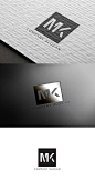 MK Letter Logo