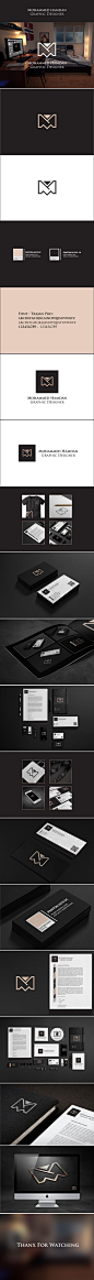 Personal Identity & Personal logo by mohammed hamdan, via Behance