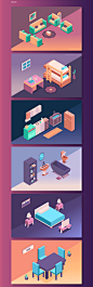 Dimensions 48 Free 3d high quality isometric shapes : This project designed for all designers to help them work in wide scale especially those work in graphic design and motion graphics, thus project files divided into 7 categories in different fields [bu