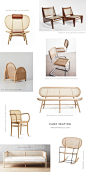Cane seating, chairs with rattan cane, rattan armchairs, rattan cane bench, cane sofa