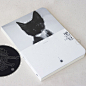 九口山 猫系列160page灰板裸装白纸横线笔记本-黑豆（02）-淘宝网