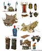 coryloftis:  Since I’ve been playing Wildstar so much here lately, I thought I’d celebrate with a little concept art dump!!  Some of the many random things I drew during my time at Carbine.  Also I’m sure Andy Cotnam, Mindy Lee, or Johnson Truong probably