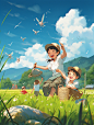 hu13353475158_Production_of_illustrations_depicting_summer_warm_c2ffeb48-80dd-4c80-90dd-488ea74dea1e