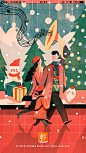 虾米音乐圣诞节启动闪屏海报设计