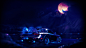 General 1920x1080 car wolf moon neon