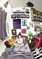 Girl's Room : My personal work.