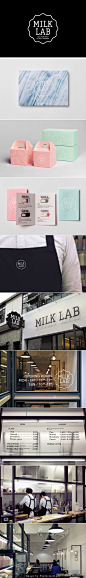 #Logo and Brand #Identity for Milk Lab designed by Studio FNT. Let's get something sweet #packaging PD