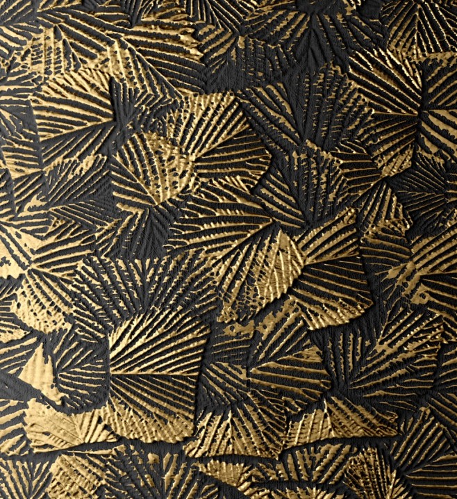 金箔装饰背景印花金属黄铜色图