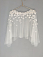 Bridal capelet Bridal cover up Lace cover up by HanakinLondon