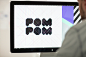 POM POM - Brand Identity : POM POM is a modern and stylish lingerie brand created by Reynolds and Reyner agency for a fashion designer from Los Angeles. In each set there are two kinds of panties packed in individual boxes that resemble diagonally-cut cub