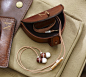 Saddle Leather Earphone Case | Pottery Barn