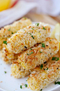 Baked Mozzarella Cheese Sticks - crispy cheese sticks coated with Japanese panko and baked to golden perfection. Easy peasy recipe that everyone loves! | rasamalaysia.com