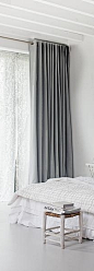 Eyelet curtain. For more on custom made curtains go to http://www.bqdesign.com.au/curtains