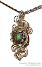 Lichen Green Mini Labradorite Pendant by Nambroth on deviantART