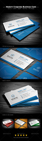 Modern Corporate Business Card - Business Cards Print Templates