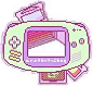 Cute Gameboy Pastel Pixel Aesthetic Freetoedit - Game Boy - (398x364) Png  Clipart Download
