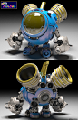 TWINBEE, bryant Koshu : revamp 3dstudio max twinbee! 