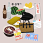 "MEMORIES" promoting illustrations ! : Illustrations for Korean Dessert Cafe
