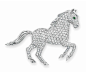 Lot 139 – A DIAMOND AND EMERALD HORSE BROOCH, BY CARTIER

Designed as a circular-cut diamond horse, with circular-cut emerald eyes, mounted in 18k white gold, with French assay marks (partially indistinct) and maker’s mark