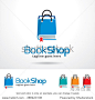 Book Shop Logo Template Design Vector