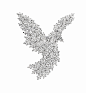 The Harry Winston diamond dove cluster brooch as worn by Sandra Bullock at the Oscars 2013.
