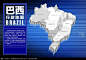 巴西行政地图设计
