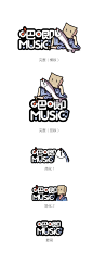 吧唧music - logo设计