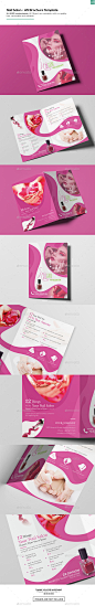 Nail Salon/ A5 Brochure Template - Informational Brochures