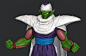 Namek, Rodrigue Pralier : Piccolo rendered in Vray and Nail sketch