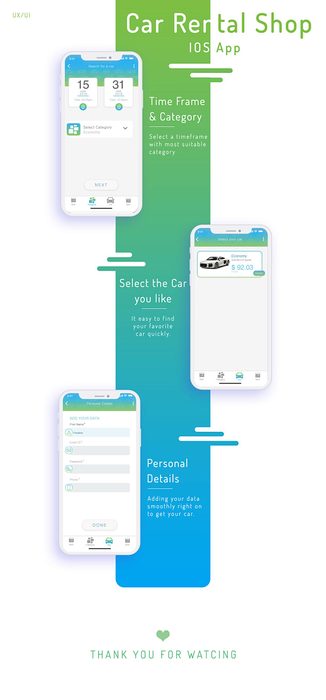 IOS App - Car Rental...