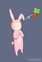                      《兔子爱吃胡萝卜 》


             #插画#,#小清新#,#兔子#,#背景#