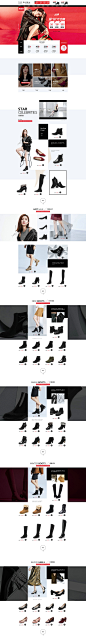 topgloria 女鞋 鞋子 天猫首页活动专题页面设计