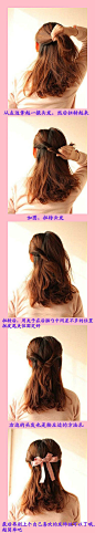 发型/编发/ 上传一个超简单又优雅的扎发教程，希望大… #美发#