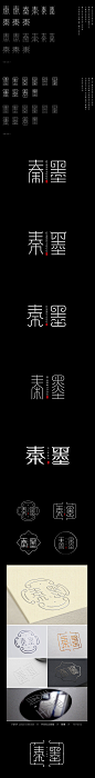 秦墨商业字体标志设计案例-字体传奇网（ZITICQ）